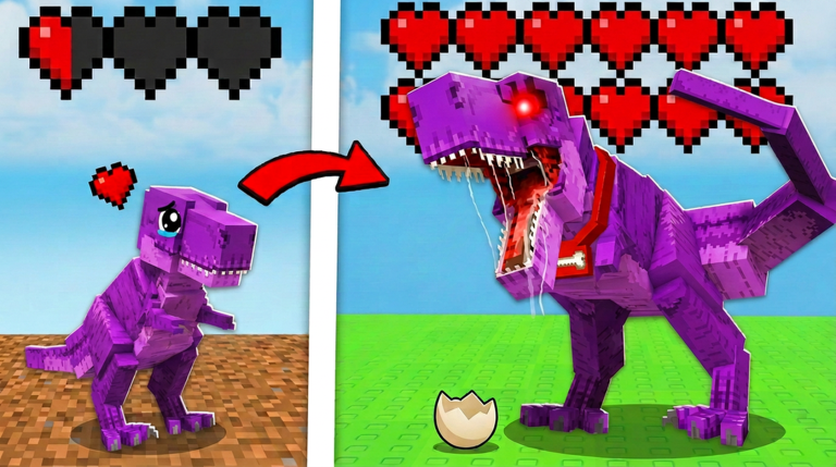 Official +1 Dino Evolution Roblox screenshot of the evolution lobby